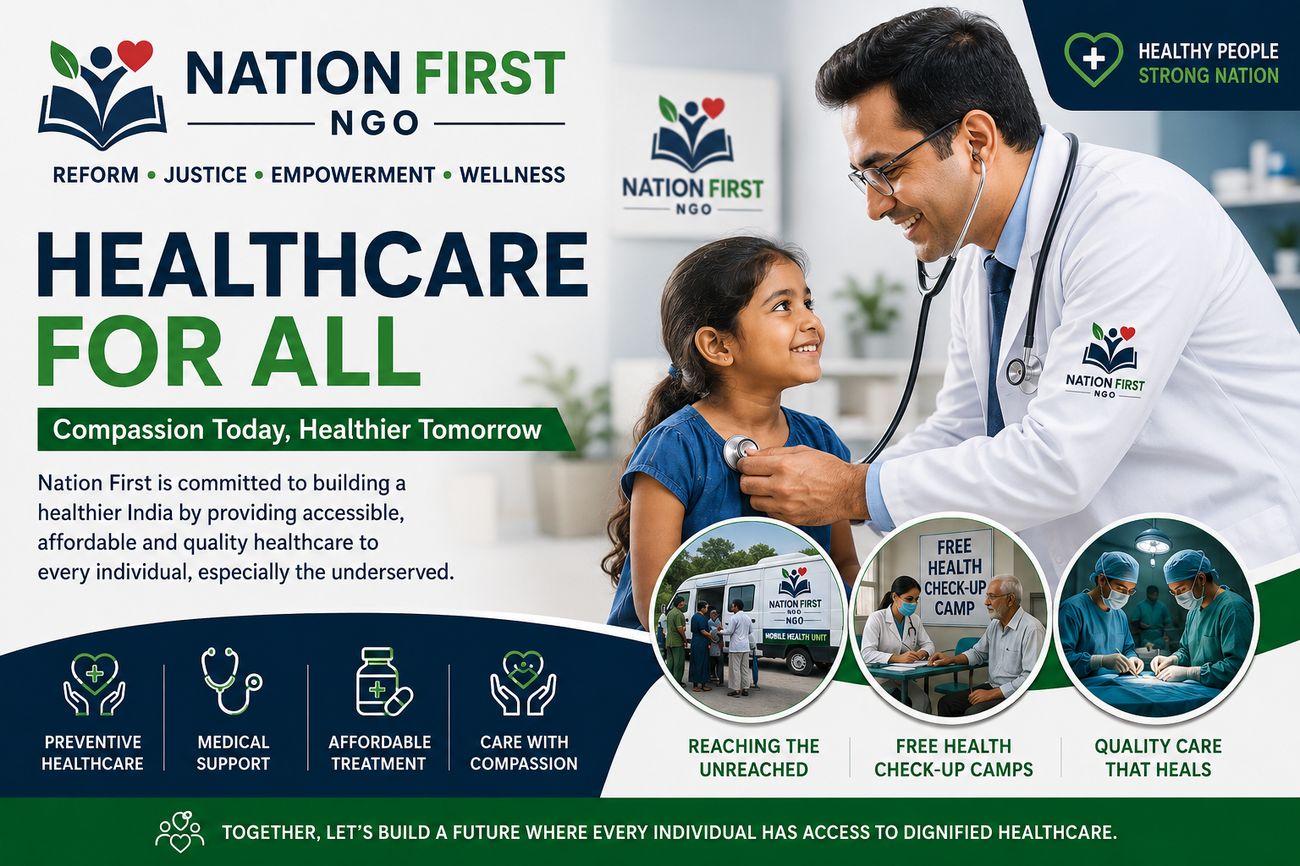 Healthcare for all — Nation First health mission